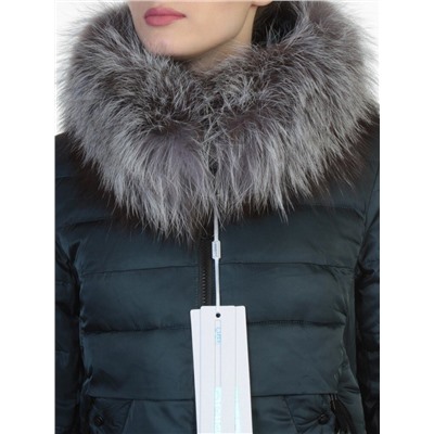 352 DK. GRAY Пальто зимнее с чернобуркой OMMEITT