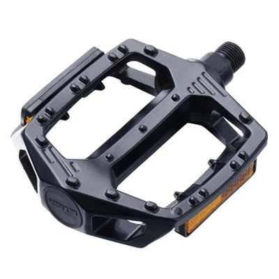 Педаль для MTB MIXIEER MX-P550 алюминиевая, чёрная, картриджная ось 2S бористая сталь, подшипники сталь, рефлектор, 100х105мм, резьба 9/16, /уп 50/