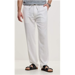 Брюки лен F111-0855 white