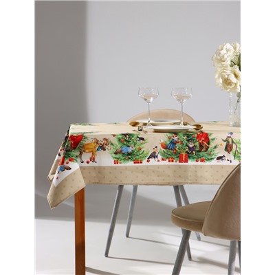 Скатерть новогодняя «Этель» Noble Christmas, 150×110±2 см с ГМВО, 100% хлопок, саржа 190 г/м²
