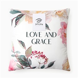 Подушка декоративная «Этель» Love and grace, 40×40 см, велюр