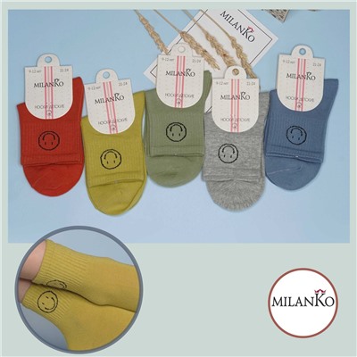 Детские хлопковые носки  (Узор 1) MilanKo D-222