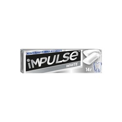 «Impulse ICE», жевательная резинка WHITE, 14 г (упаковка 30 шт)