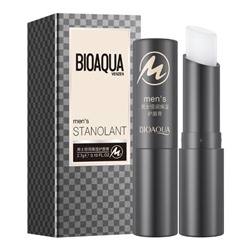322347 - 337013 BIOAQUA men's STANOLANT Увлажняющий мужской бальзам для губ с вит. Е и экстрактом ку