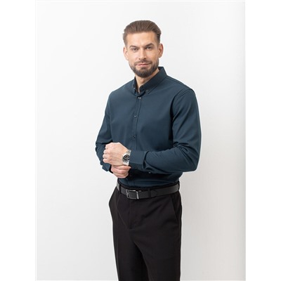 005J Мужская рубашка JenTa изумруд