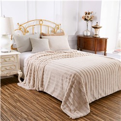 Плед кролик полоса 220/240 Blumarine бежевый 2102-04