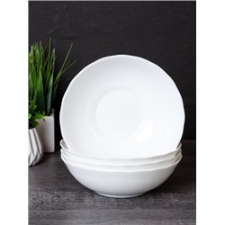 Набор суповых тарелок 4 штуки 480 мл Классика белая / HW60 (WHITE) /уп 18/