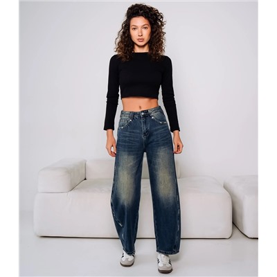 Джинсы #КТ8185, синий