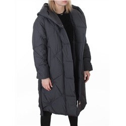 8870 DK. GRAY Пальто зимнее женское (200 гр. холлофайбер)