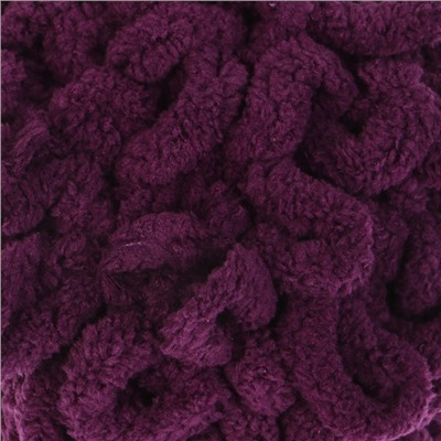 Плюшевая пряжа для вязания руками ALIZE, Puffy, 100% микрополиэстер, 9 м/100 г, (111 баклажан)