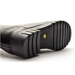 Mira Tini J371-15819BM-МП/Z Сапоги женские чер нат кожа, подклад нат евро мех (до щиколотки модели)
