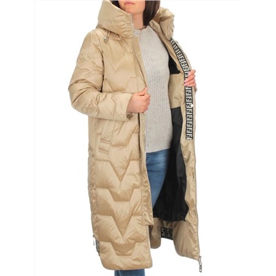 9758 BEIGE Куртка зимняя женская (200 гр. холлофайбера)