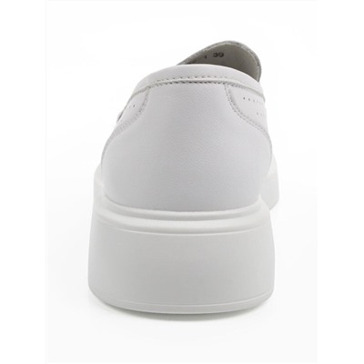 03-YC382-1 WHITE Лоферы женские (натуральная кожа)