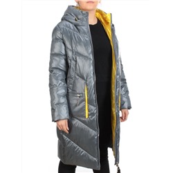 YM 2119 GRAY/BLUE Куртка зимняя женская MAYYIYA (200 гр. холлофайбера)