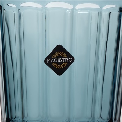 Набор стаканов Magistro «Ла-Манш», 350 мл, 8×12.5 см, 6 шт., стекло, синий