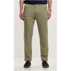 Брюки льняные мужские F211-0871 оливковые