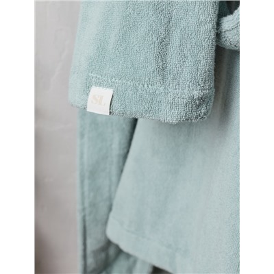 Халат махровый женский SL HOME: Basic «Аззура», хлопок 100%, бирюзовый