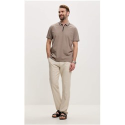 Брюки лен F211-0854 l.beige