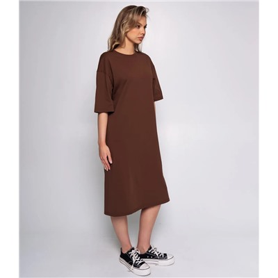 Платье #ОКТ095008, коричневый