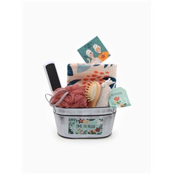 Набор подарочный «Этель» Time to relax, 5 предметов, полотенце, мочалка, расчёска