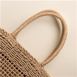 Сумка женская SL Home, ручное плетение, хлопок, длина ручек 18.5 см, 40×27 см