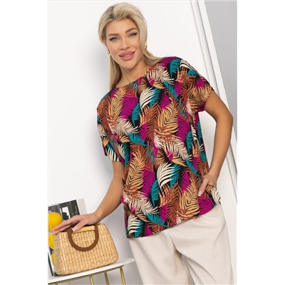 Блуза Кармен (желто-розовая) Б13723-30М