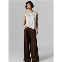 Брюки палаццо на кулисках и резинке (атлас)