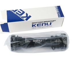 Каретка Fat Bike. Под ось 24мм. KENLI KL-110L. с промышленными подшипниками. BLACK  STEEL CUPS & TUBE./ уп50/