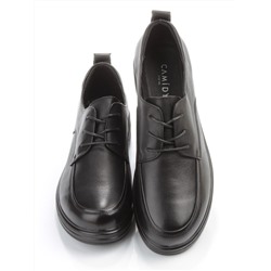 03-5067 BLACK Полуботинки женские (натуральная кожа)