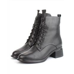 04-M3-H239 BLACK Ботинки зимние женские (натуральная кожа, натуральный мех)