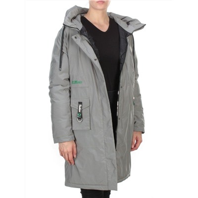 21-975 GREY Пальто зимнее женское AIKESDFRS (200 гр. холлофайбера)