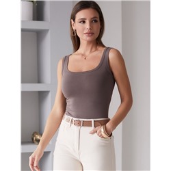 Топ облегающий из премиального хлопка с эластаном