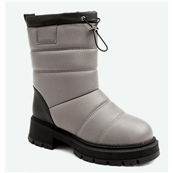 Stylele K-112K-МП/Z Полусапожки женские сер иск кожа, подклад нат шерсть
