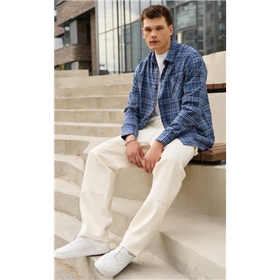 Рубашка F521-0460 grey