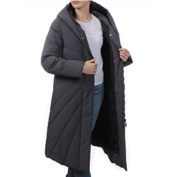 H265 DK.GRAY Пальто зимнее облегченное женское (150 гр. холлофайбер)