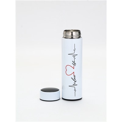 Термос «Пульс», 500 мл, с ситечком, с датчиком температуры