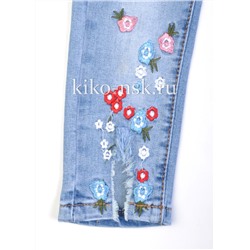 3489 Джинсы для девочки Джинсовый/5(110)