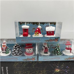 Новогодние свечи "Merry Christmas" в ассортименте