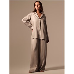Пижама женская (рубашка, брюки) SL HOME Tensel Home, серая