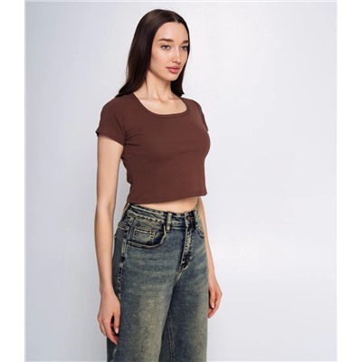 Топ #ОКТ075002, шоколадный