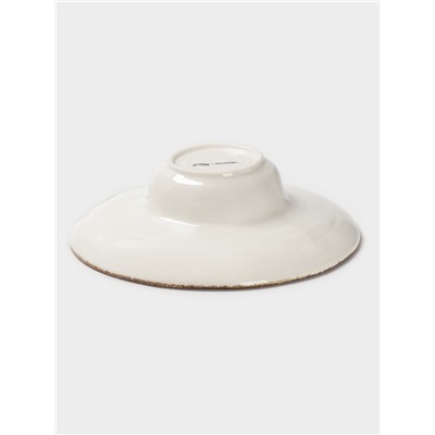 Тарелка для пасты Magistro Alpine Frost, 350 мл, 25.6×7.5 см, фарфор, белая