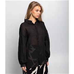 Рубашка #ОКТ115002, чёрный