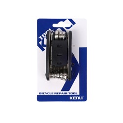 Мультитул велосипедный универсальный 15в1 KENLI /KL-9801/ уп100/