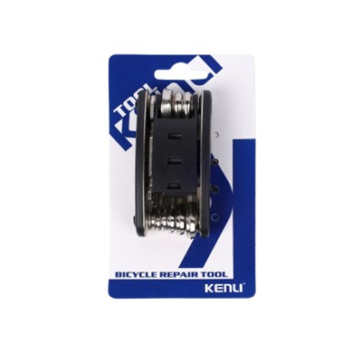 Мультитул велосипедный универсальный 15в1 KENLI /KL-9801/ уп100/