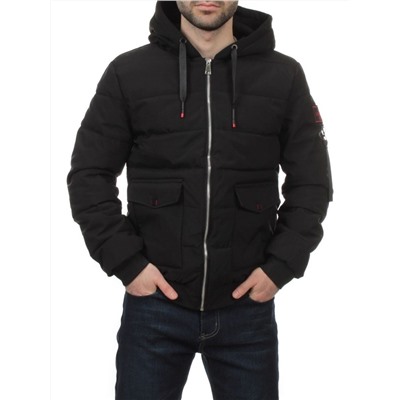 2172 BLACK Куртка мужская зимняя облегченная (150 гр. холлофайбер)