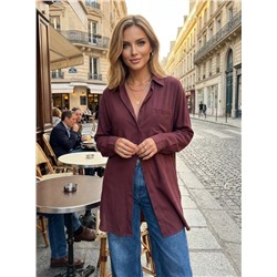 Рубашка лен OVER SIZE