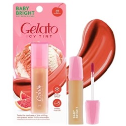 Тинт для губ Baby Bright Gelato Icy Tint оттенок 07 Грейпфрут 3 гр