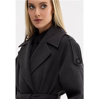 Пальто женское серый