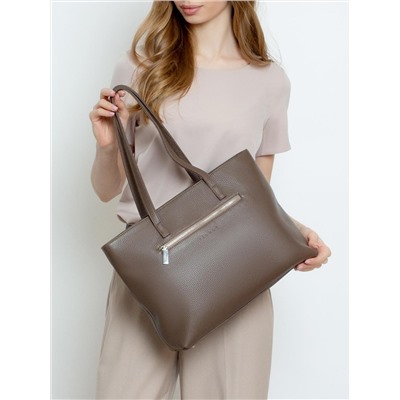 Женская кожаная сумка Richet 3195LN 612 Тауп