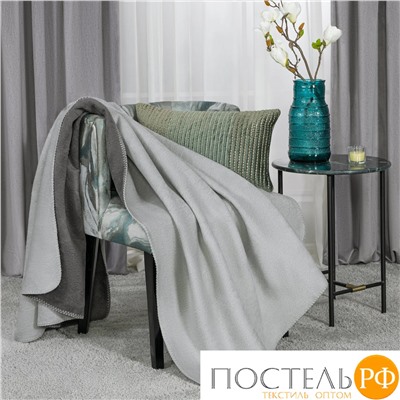 MEDSLEEP АЛЬБЕК сер Плед 130x180, 1 пр., 60% хл., 40% акрил